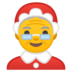 安卓系统里的女圣诞老人emoji表情