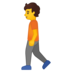 安卓系统里的步行的人emoji表情