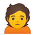 安卓系统里的皱眉的人emoji表情
