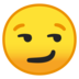 安卓系统里的歪嘴笑的脸emoji表情