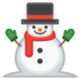 安卓系统里的没有雪的雪人emoji表情