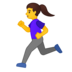 安卓系统里的女子跑步emoji表情