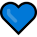 Windows系统里的蓝心emoji表情