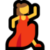 Windows系统里的女子舞蹈emoji表情