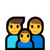 Windows系统里的家庭：男人，男人，男孩emoji表情