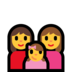 Windows系统里的家庭：女人，女人，女孩emoji表情
