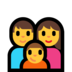 Windows系统里的家庭emoji表情