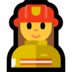 Windows系统里的女消防员emoji表情