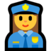 Windows系统里的女警官emoji表情