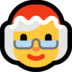 Windows系统里的女圣诞老人emoji表情