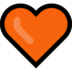 Windows系统里的橙心emoji表情