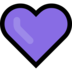 Windows系统里的紫心emoji表情