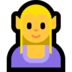 Windows系统里的女精灵emoji表情