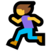 Windows系统里的女子跑步emoji表情
