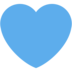 Twitter里的蓝心emoji表情