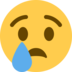 Twitter里的哭泣的脸emoji表情