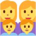 Twitter里的家庭：女人，女人，男孩，男孩emoji表情