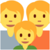Twitter里的家庭emoji表情