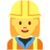 Twitter里的女建筑工人emoji表情
