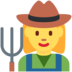 Twitter里的女农夫emoji表情