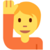 Twitter里的举手的人emoji表情