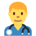 Twitter里的男子卫生工作者emoji表情