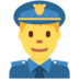 Twitter里的男警官emoji表情
