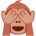 Twitter里的捂眼睛的猴子emoji表情