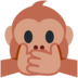 Twitter里的捂嘴巴的猴子emoji表情