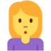 Twitter里的女人撅嘴emoji表情