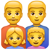 WhatsApp里的家庭：男人，男人，女孩，男孩emoji表情