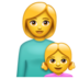 WhatsApp里的家庭：女人，女孩emoji表情