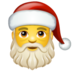 WhatsApp里的圣诞老人emoji表情