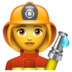 WhatsApp里的女消防员emoji表情