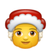 WhatsApp里的女圣诞老人emoji表情