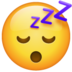 WhatsApp里的睡觉的脸emoji表情