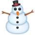 WhatsApp里的没有雪的雪人emoji表情